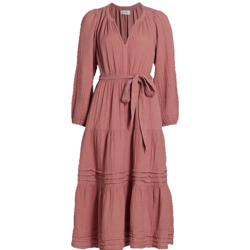 NWOT Addison Seersucker Dress in Rose (Xirena)